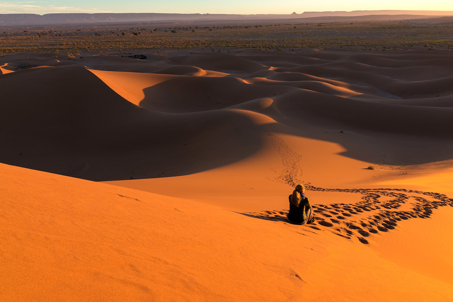 Panorama d'une dune à Agafay Oasis